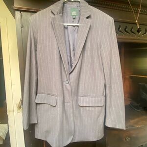 Wild Fable Charcoal Pinstripe Blazer